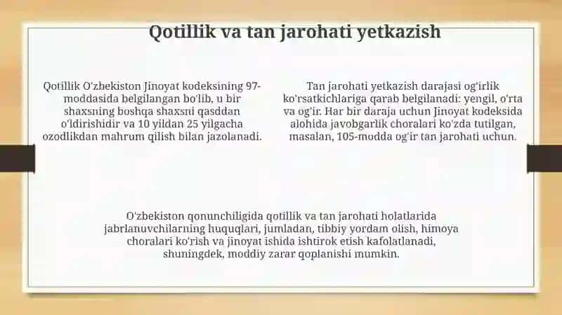 Shaxsga qarshi jinoyatlar 4