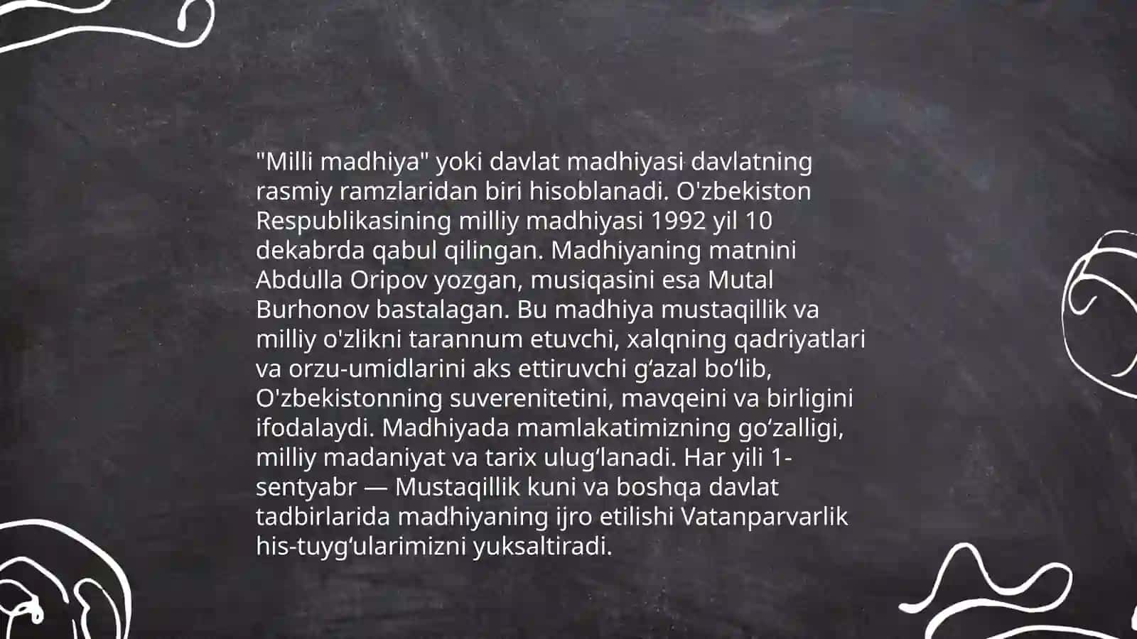 Madhiya haqida ma'lumot 4