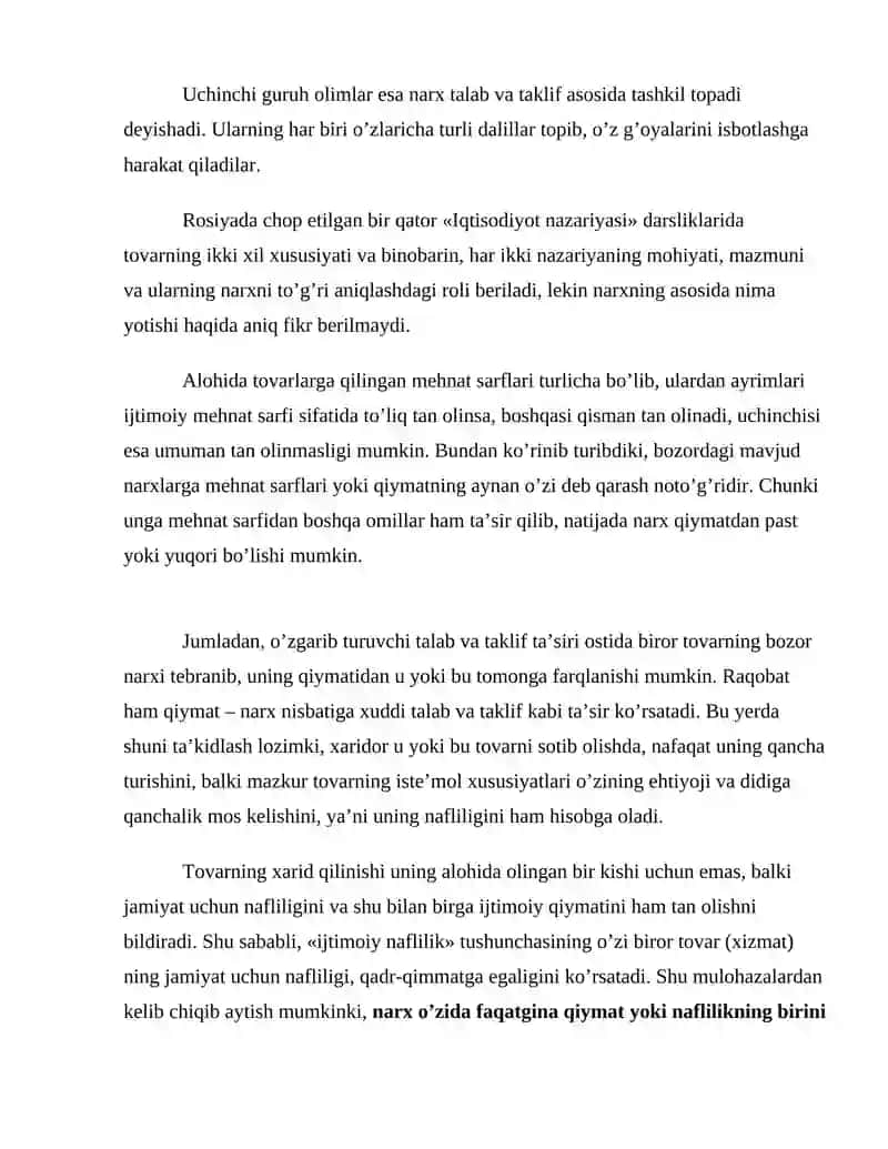 OʼZBEKISTONDA NARX SIYOSATI VA UNING ASOSIY YOʼNALISHLARI 4