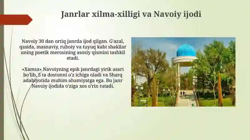Navoiy poetikasi haqida umumiy ma'lumot 4