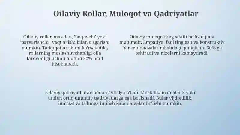 Oilaviy munosabatlar psixologiyasi 4