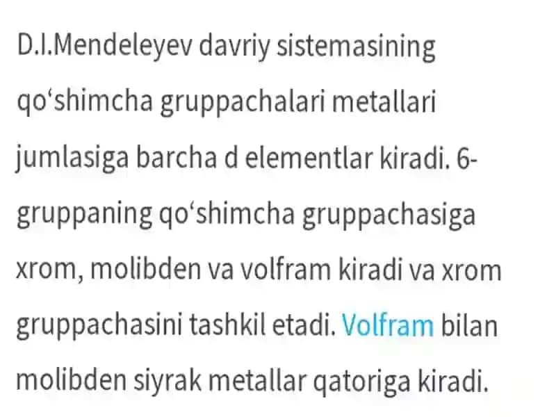 Namangandavlat Universiteti Tabiiy Fanlar Fakulteti Kimyo Yo'nalishi CCU-CCU-22 Guruhtalabasi Ahmadaliyeva Maftunaning 4