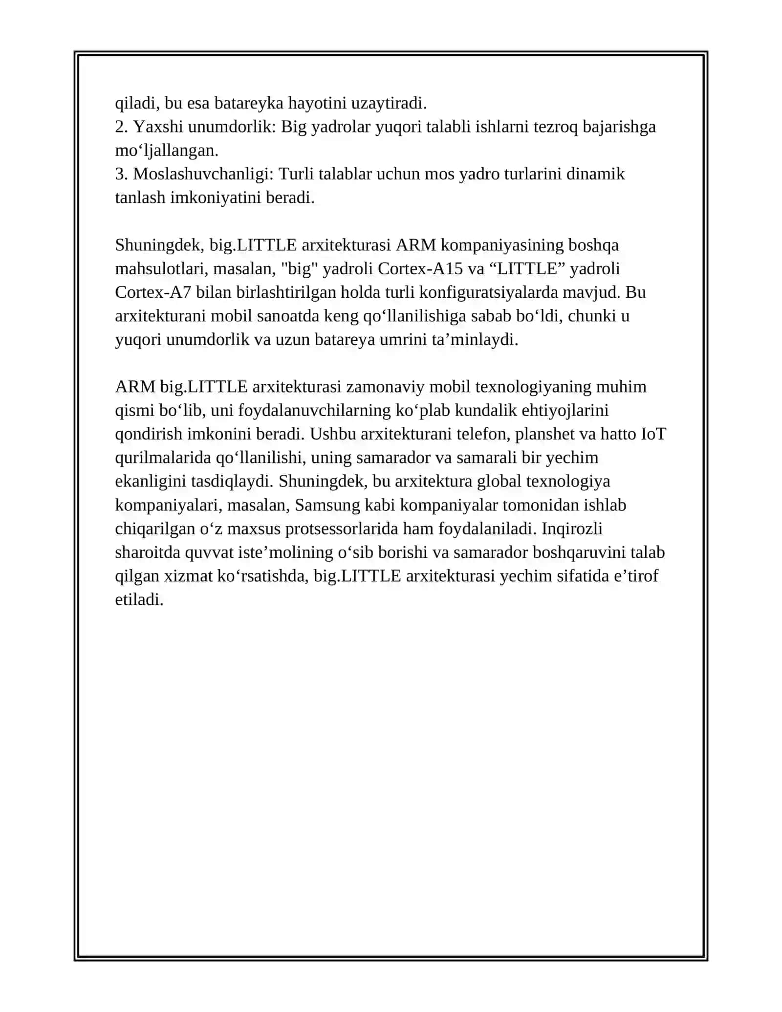 ARM BIG.LITTLE ARXITEKTURASI ISHLASH PRINTSIPI 4