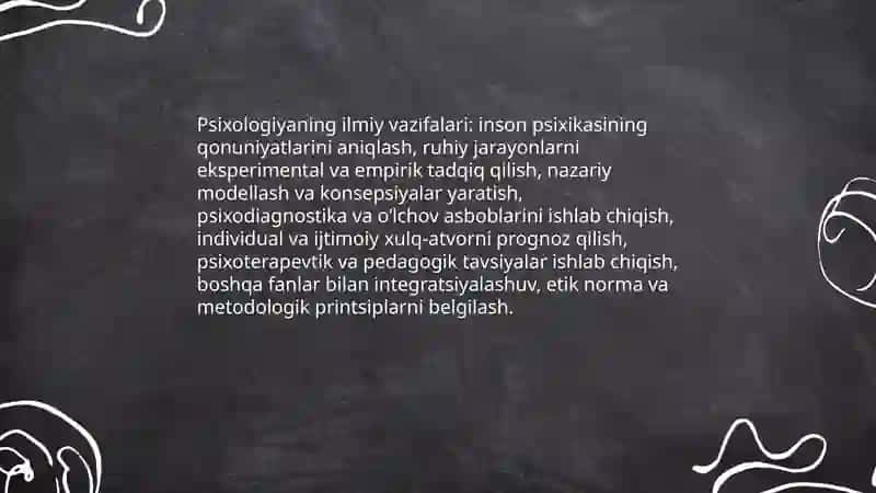 Psixologiya fanining maqsad va vazifalari 4