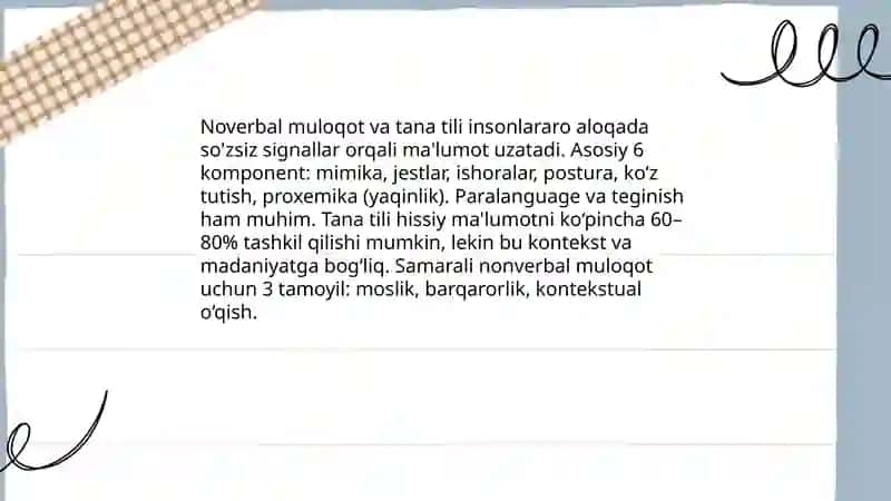 Muomala uslublari va shaxslararo munosabatlar 4