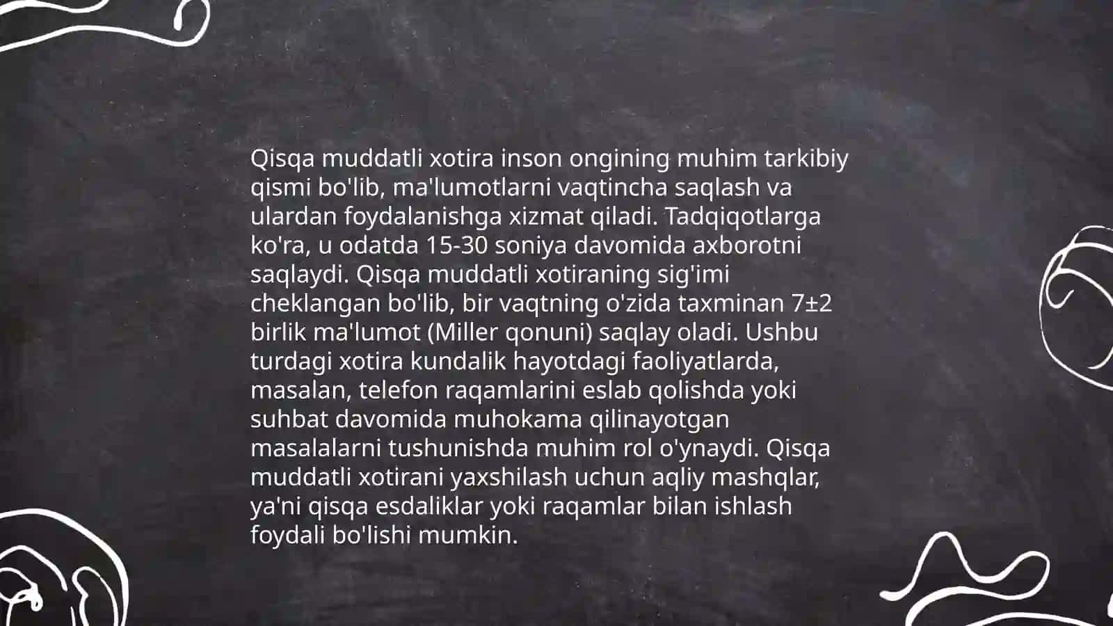 Xotira va uning turlari 4