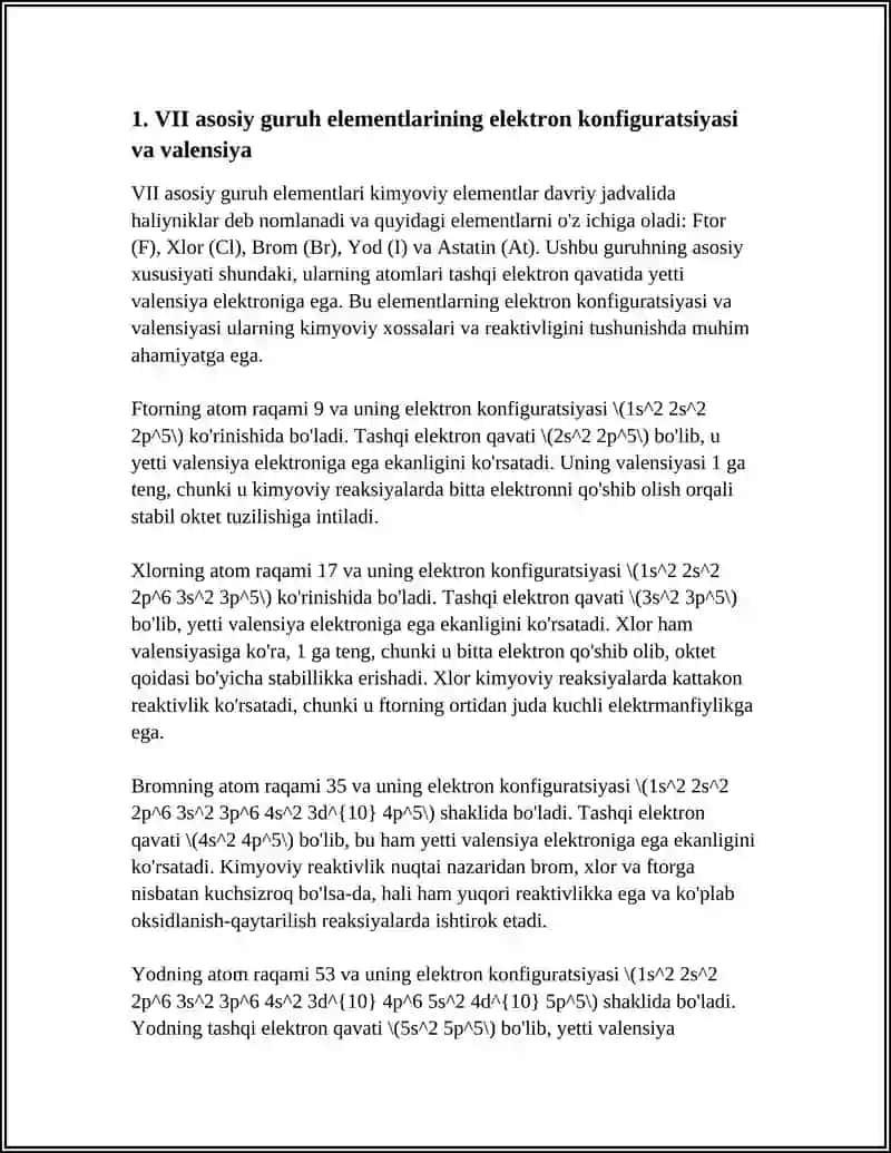 VII ASOSIY GURUH ELEMANTLARI 4