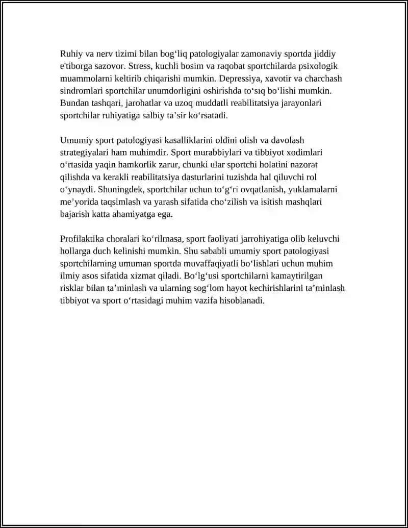UMUMIY SPORT PATOLOGIYASI 4