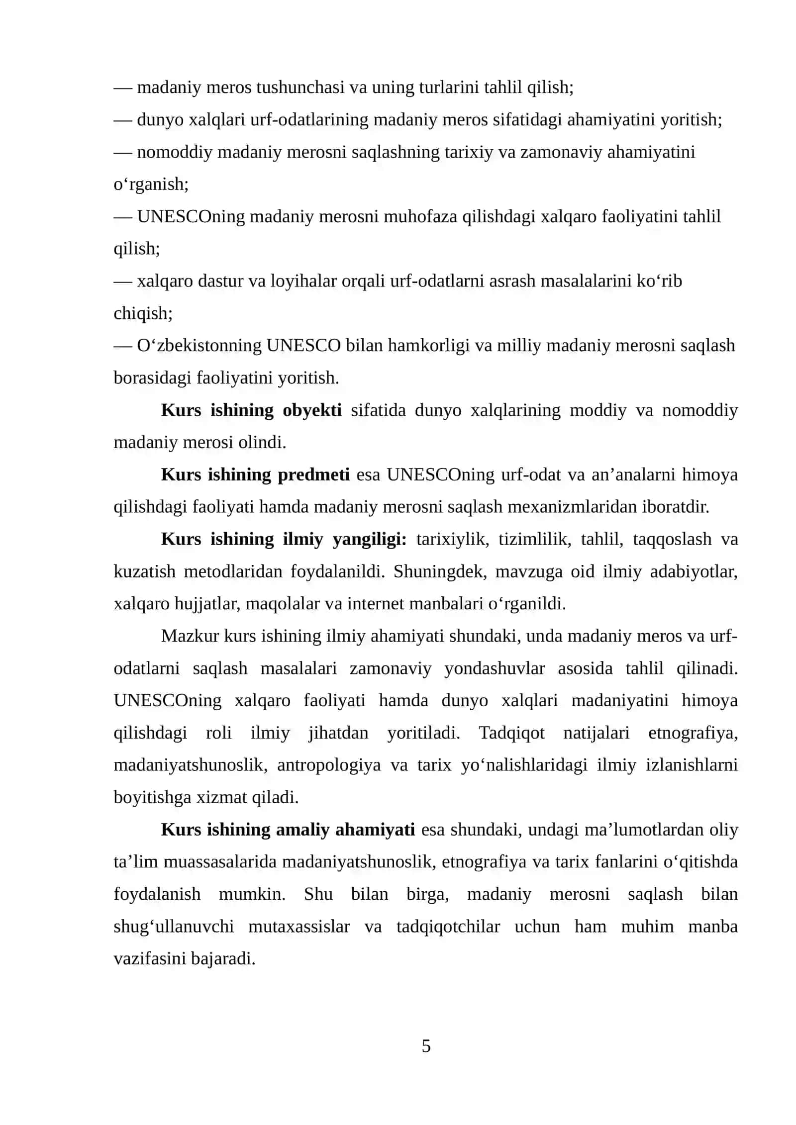 MADANIY MEROS VA YUNESKO DUNYO XALQLARINING URF-ODATLARINING HIMOYASI 4