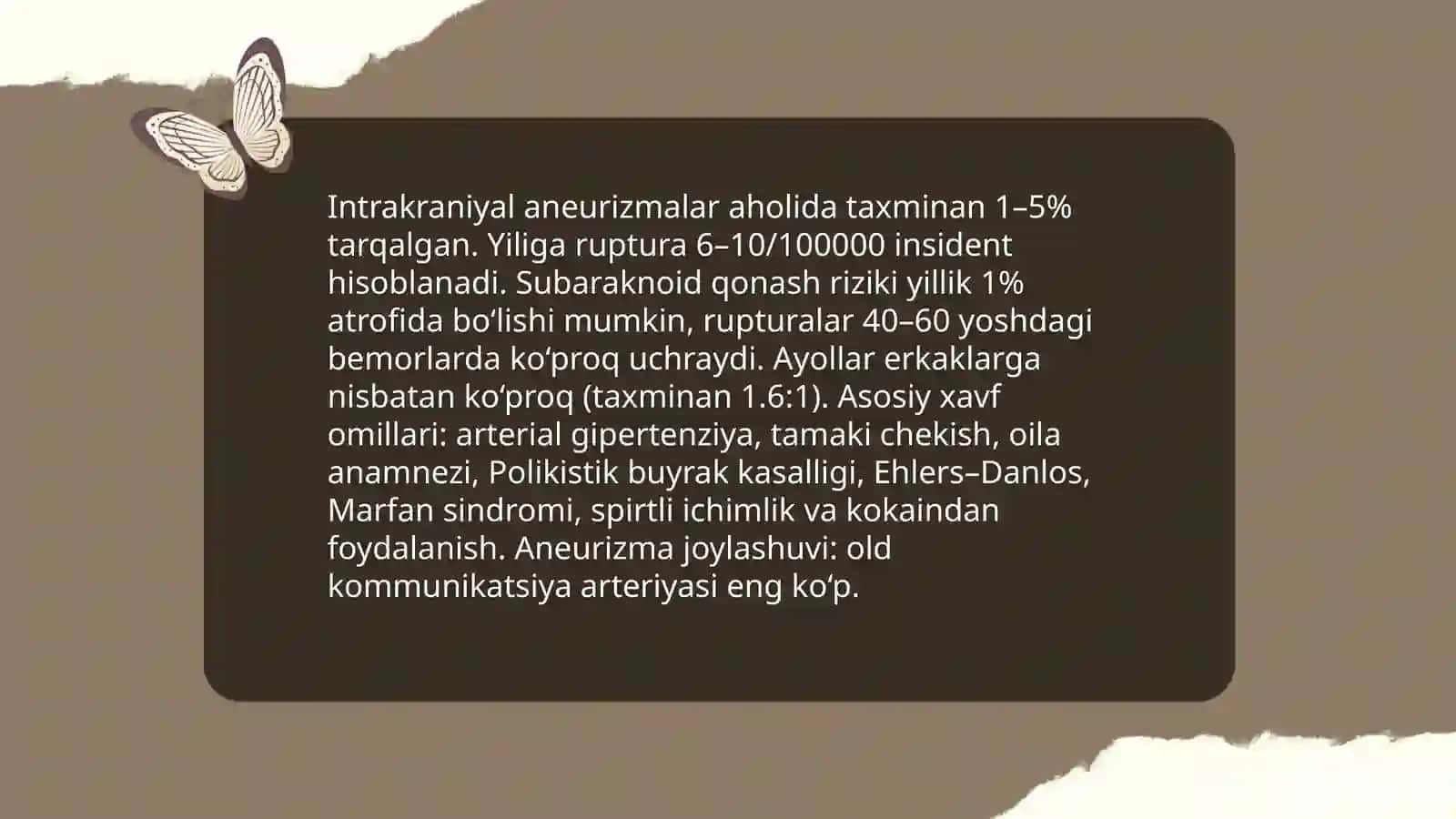 Bosh miya qon tomirlari anevrizmasi 4