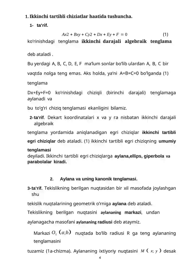 Ikkinchi tartibli chizqilarning optik xossalar 4