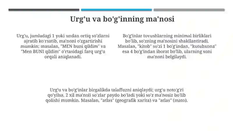 Ifodali o'qish vositalari: urgʻu va bo'g'in turlarini tahlil qilish 4