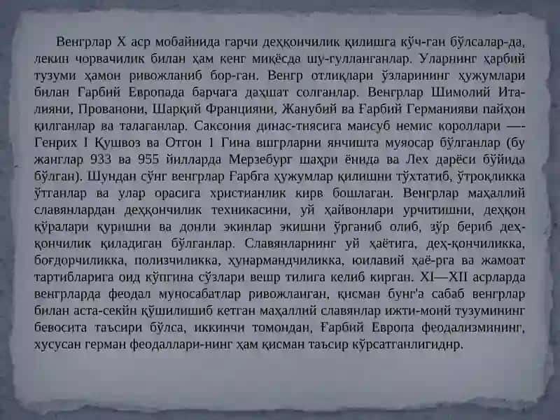 Vengriya Davlating tashkil topishi va xalqar davlatlariga ta'siri 4