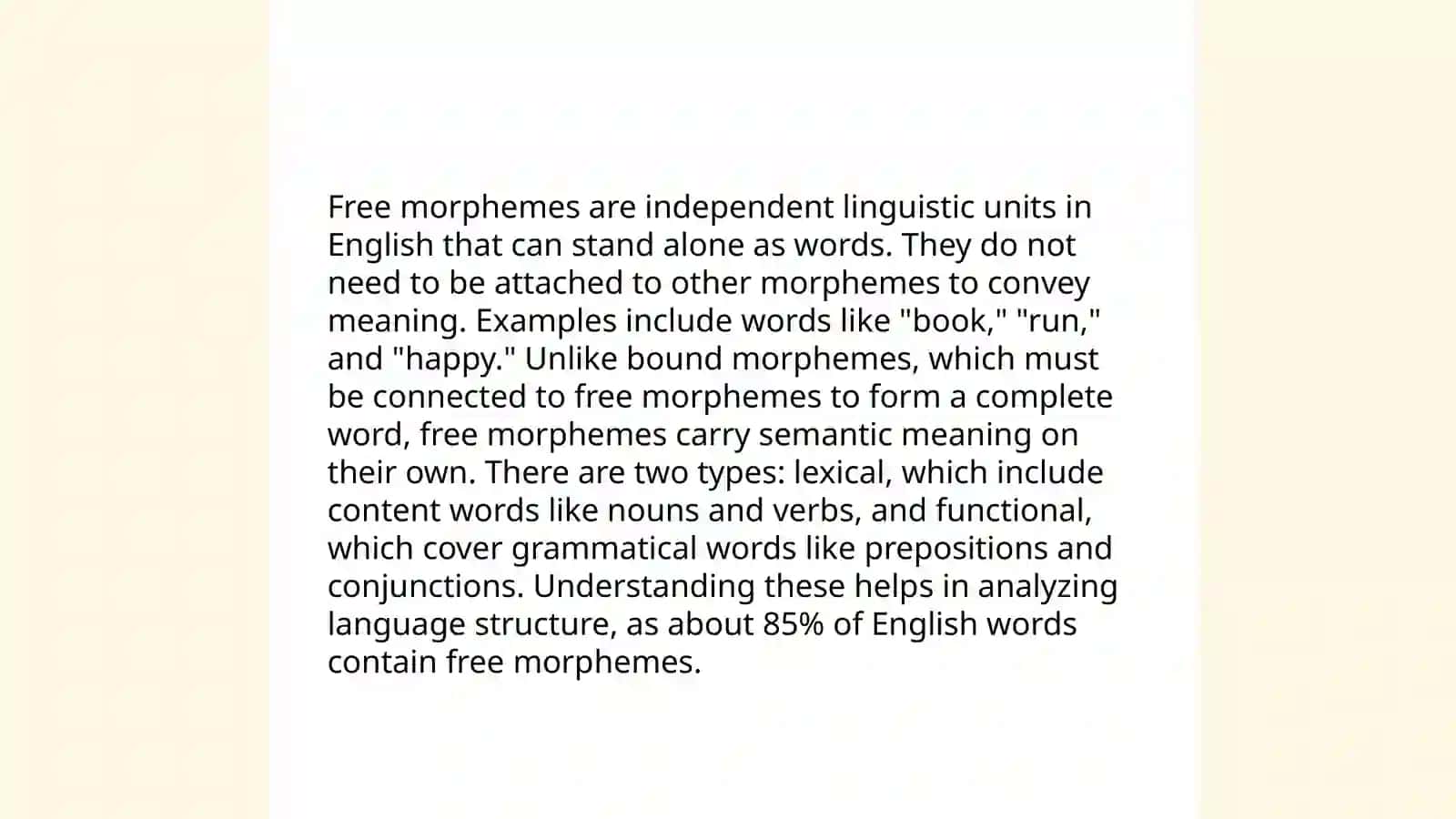 Morphology.The morphemic structure of the English language 4