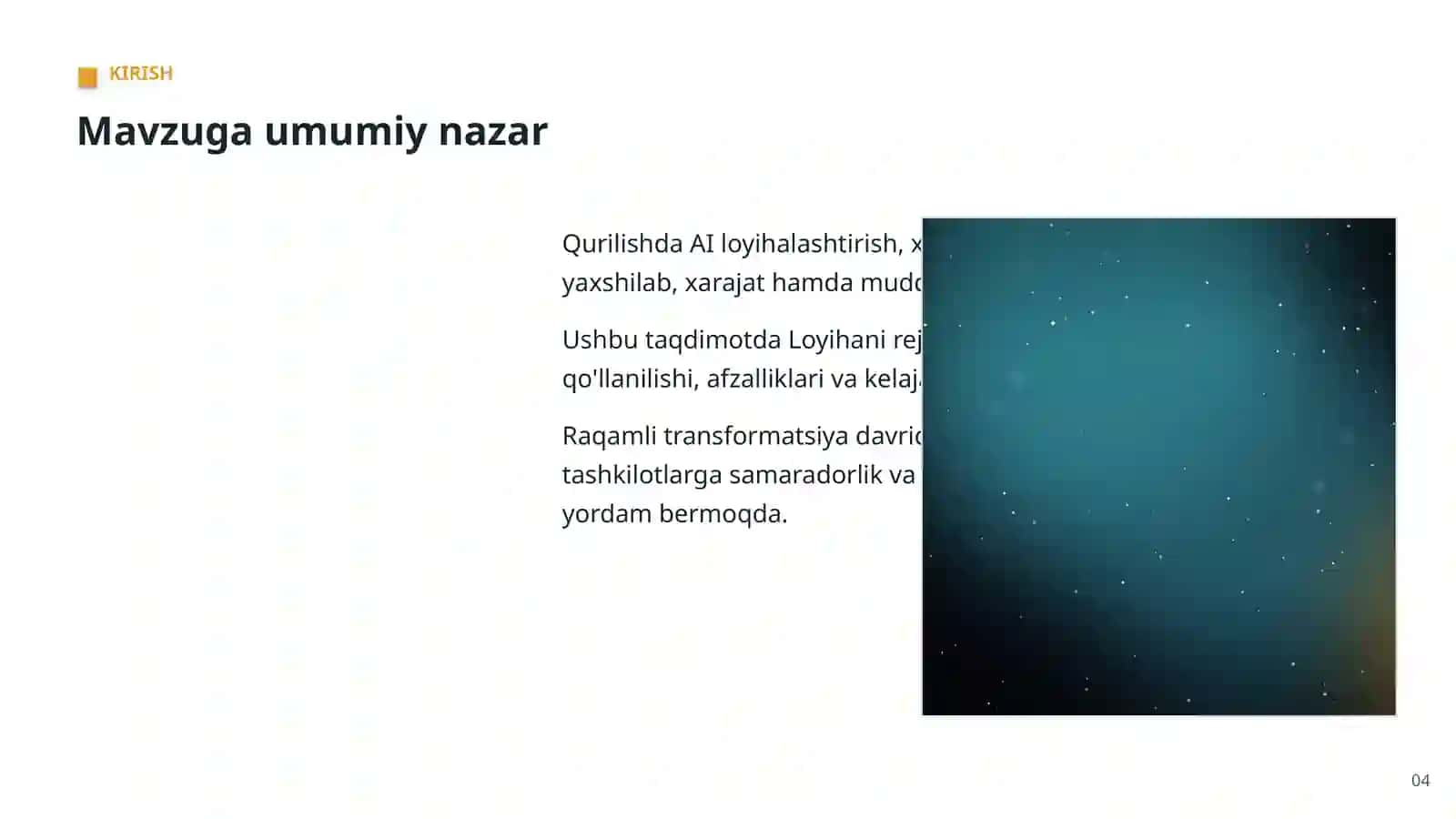 AI QURILISH SOHASIDA 4