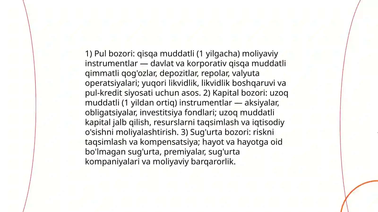 Moliyaviy bozorlar: ijtimoiy-iqtisodiy mohiyati va tarkibi 4