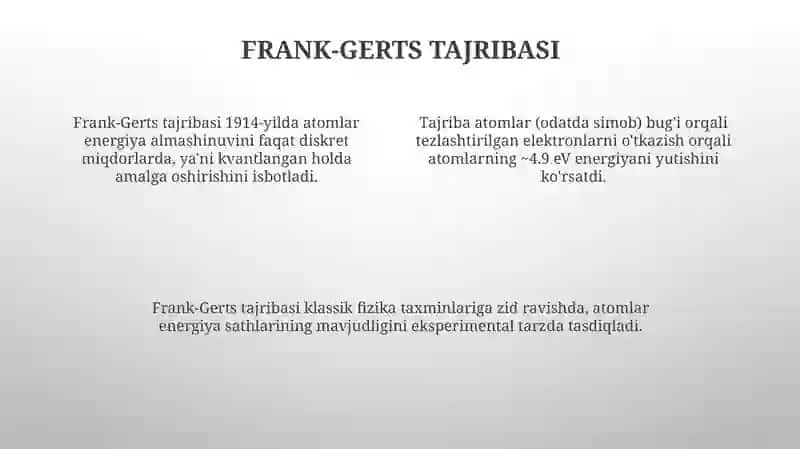 Bor nazariyasi vodorod atomi uchun 4