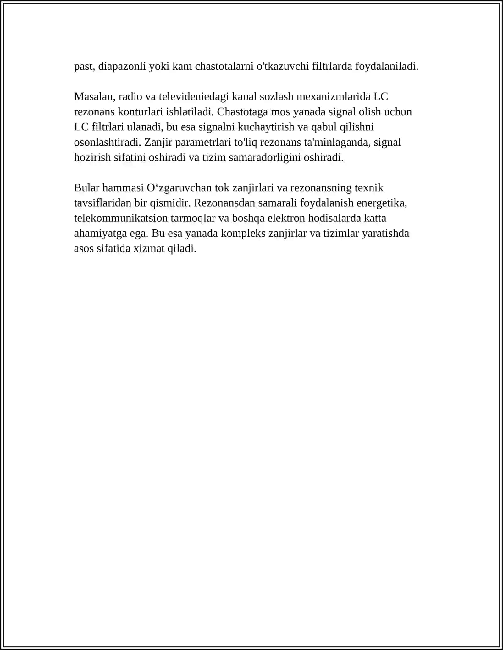 R L VA C ELEMENTLARI KETMA -KET ULANGAN ZANJIRDA REZONANS 4