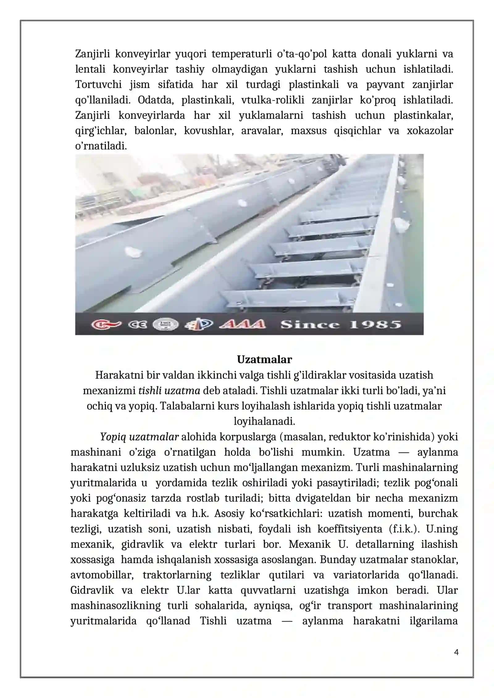 Bir pog'onsli slindrik reduktor kurs ishi hisobi bilan 4