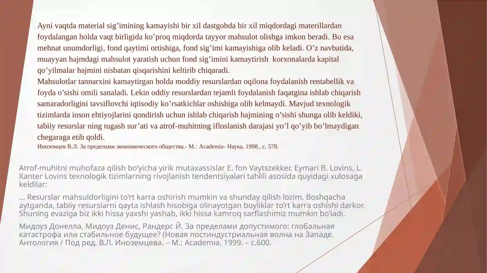 Moddiy resurslar bilan ta’minlanganlik va ulardan foydalanish tahlili 4