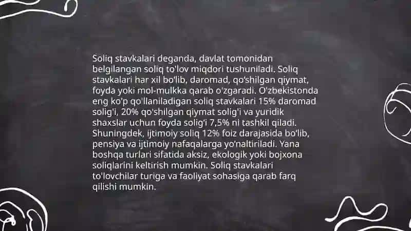 Qo'shilgan qiymat solig'i stavkalari va soliq davri 4