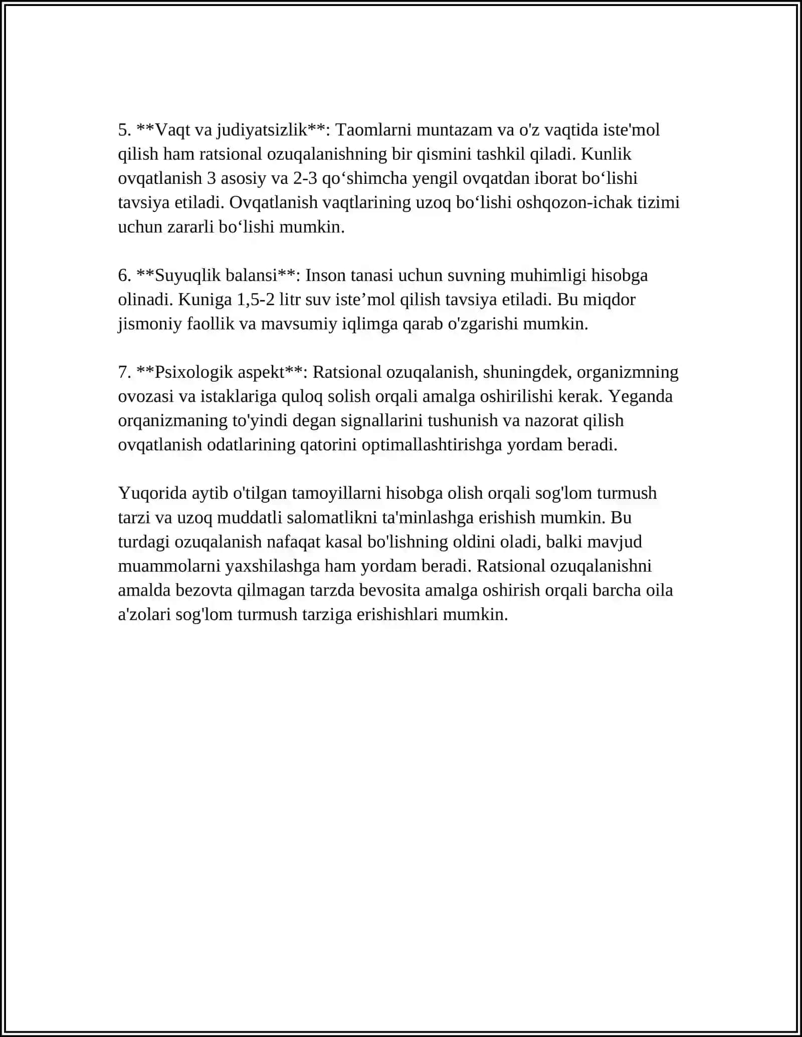 SPORTCHILAR RATSIONAL OZIQLANISHINI TASHKIL ETISH 4