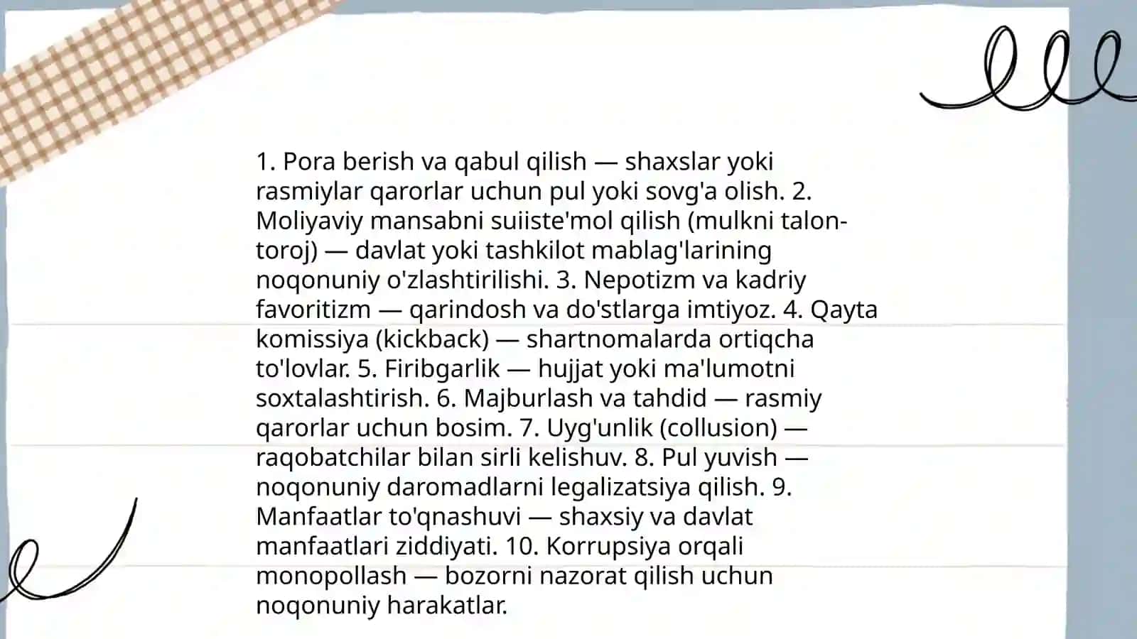 Korrupsiyaning mohiyati va uning oqibatlari 4