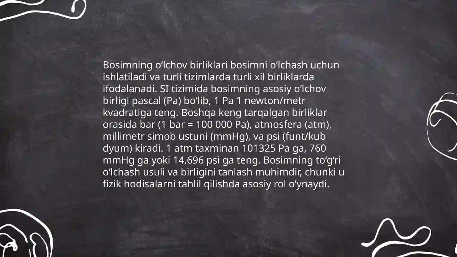Bosim va uning birligi 5E modeli asosida 4