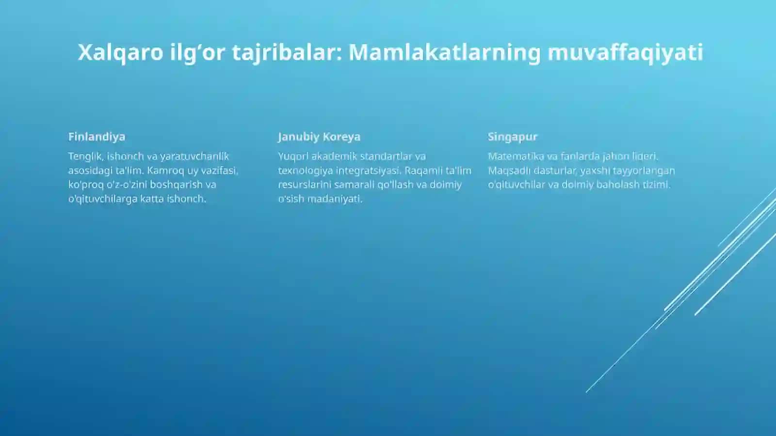 Ta'lim tizimini ilgʻor pedagogik tajribalar asosida takomillashtirish 4