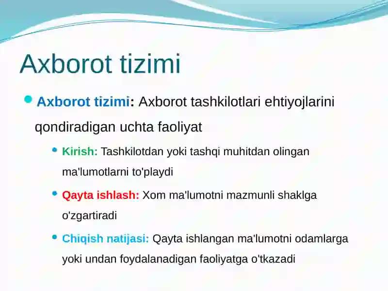 Ma'lumotlar bazasini rejalashtirish va loyihalashlash 4