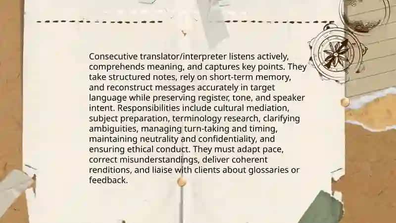 Consecutive translation 4