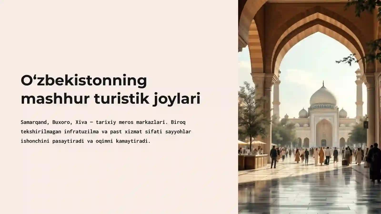 Turistik mahsulotni samarali rejalashtirish muammolari 4