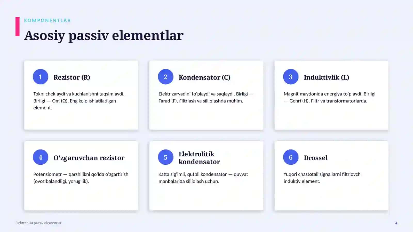 Elektronika ASOSLARI 4