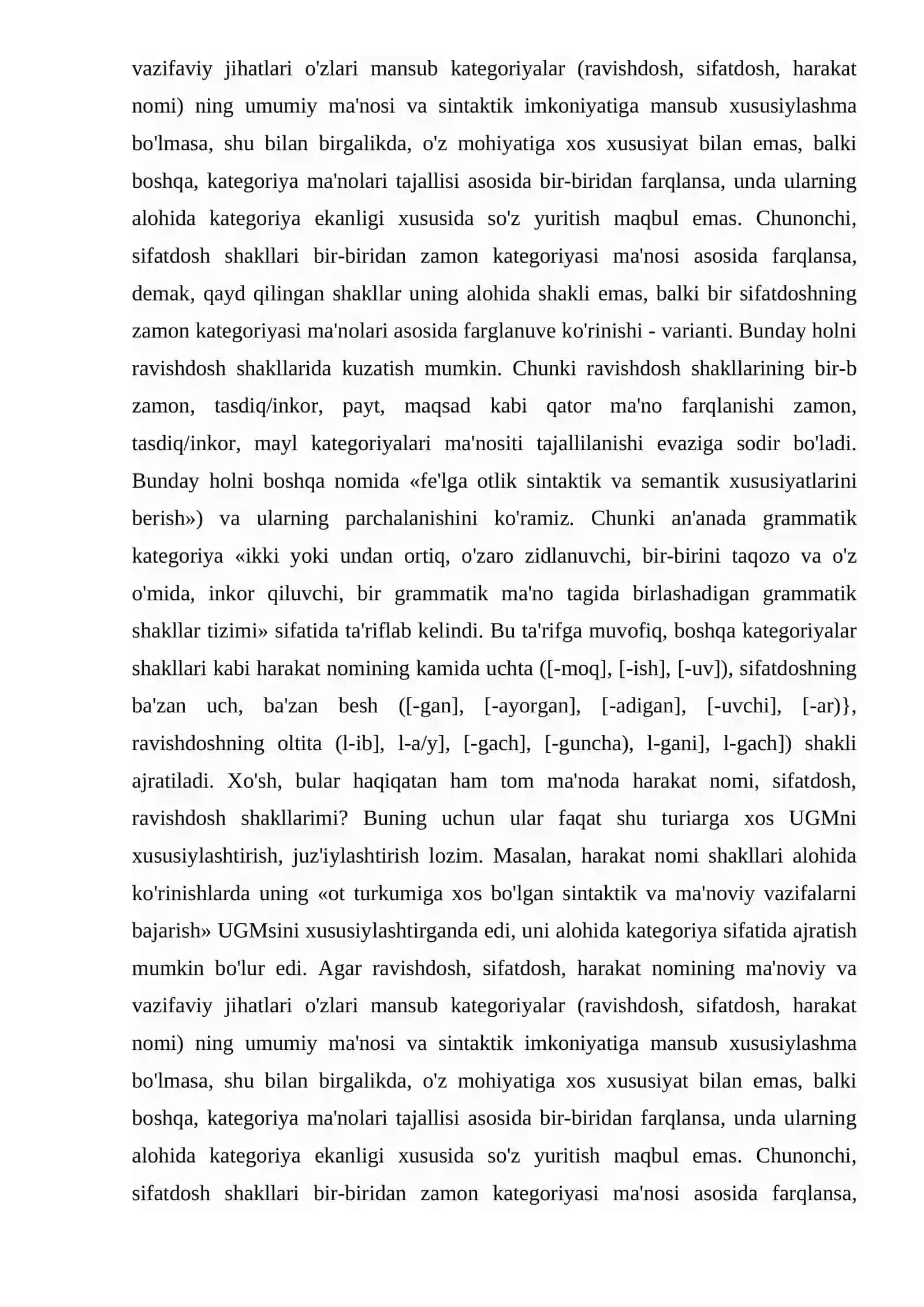 Fe’l o’zgalovchi kategoriyasi shakllarining uslubiy xoslanishi 4