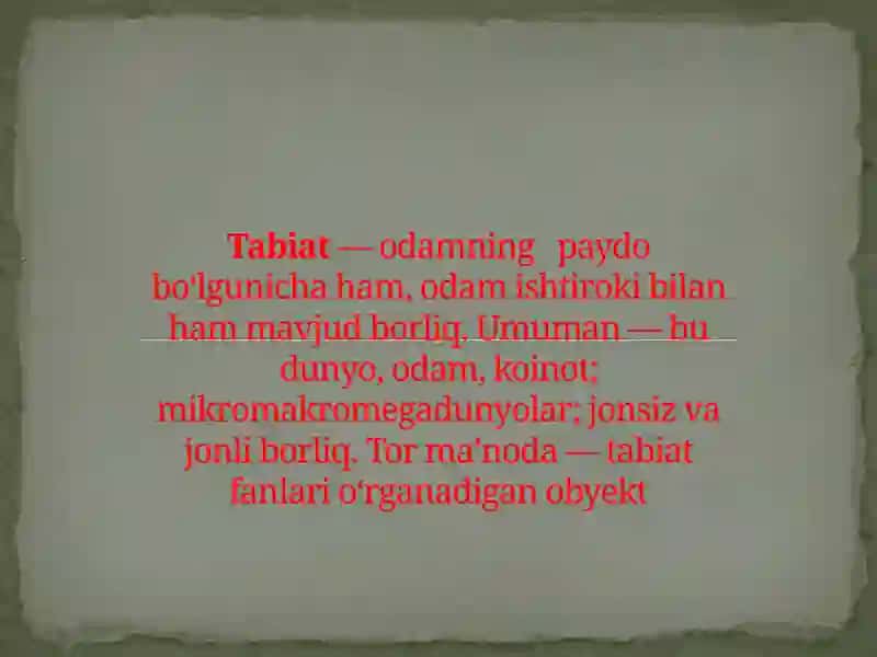 Ekologiya va atrof-muhitni muhofaza qilish 4