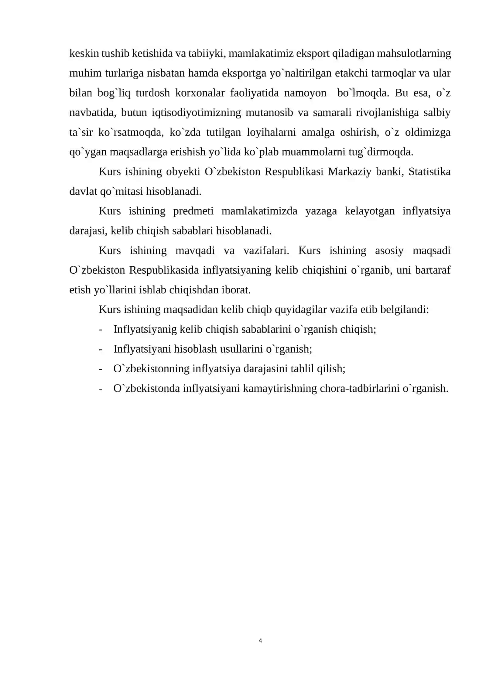 Inflyatsiya tushunchasi va uning iqtisodiy mazmun mohiyati 4