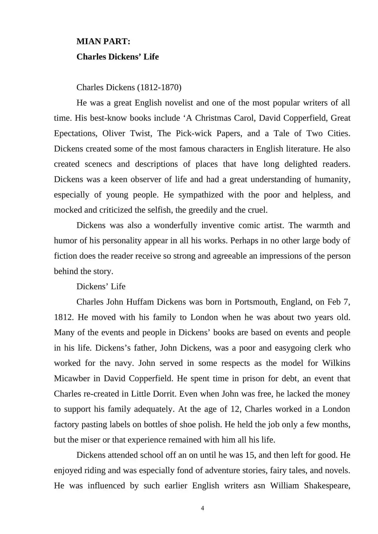 CHARLES DICKENS AND GREAT EXPECTATIONS 4