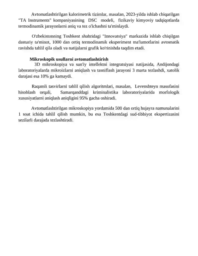 Spektroskopik usullarni avtomatlashtirish 4