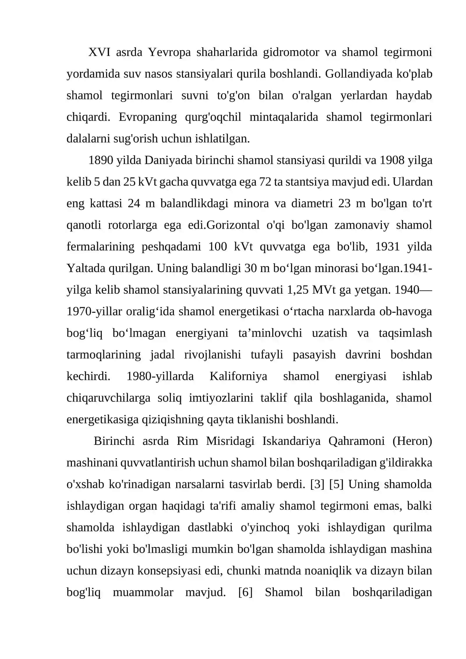 Shamol energiyasi tarixi va kelib chiqishi 4