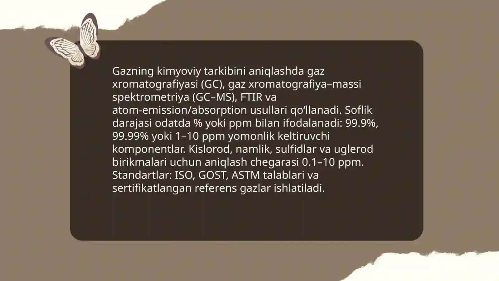 Gaz markalarining texnik sertifikatlari va standartlari 4