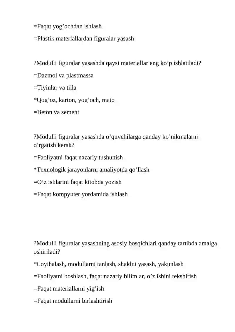 Boshlang’ich sinflarda texnologiya ta’limi 4