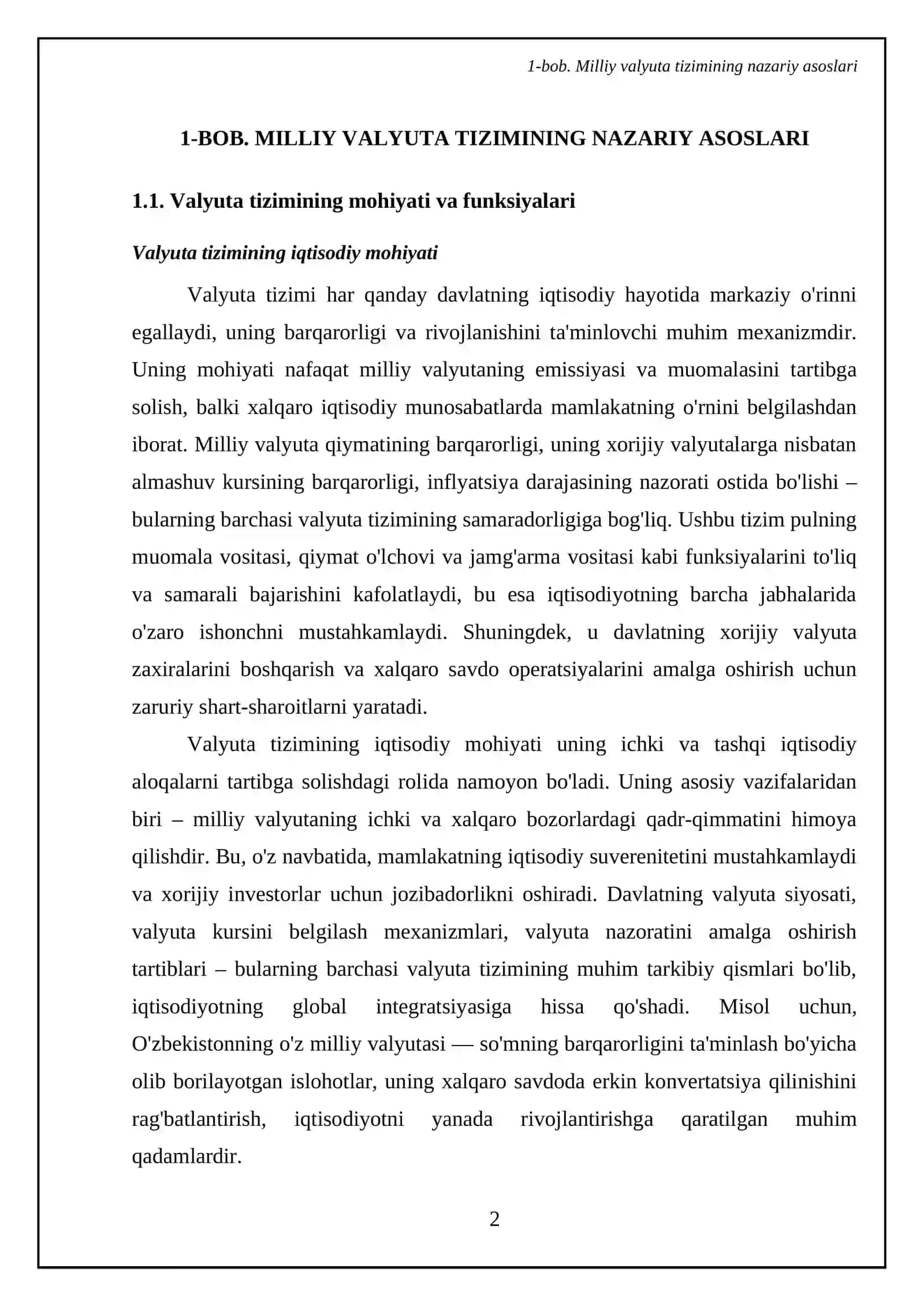 Milliy valyuta tizimi va uning elementlari 4