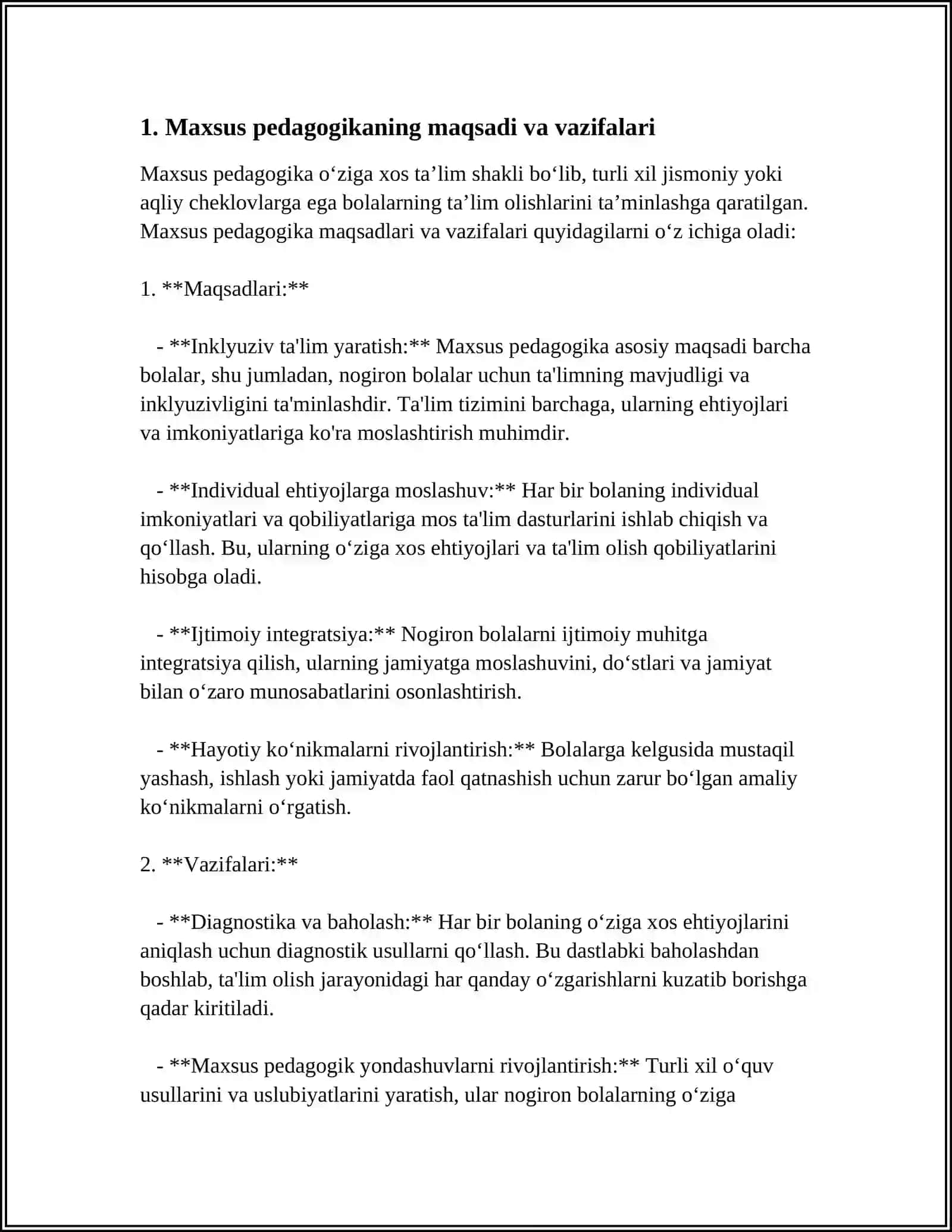 MAXSUS PEDAGOGIKANING ASOSIY TUSHUNCHALARI VA PRINTSIPLARI 4