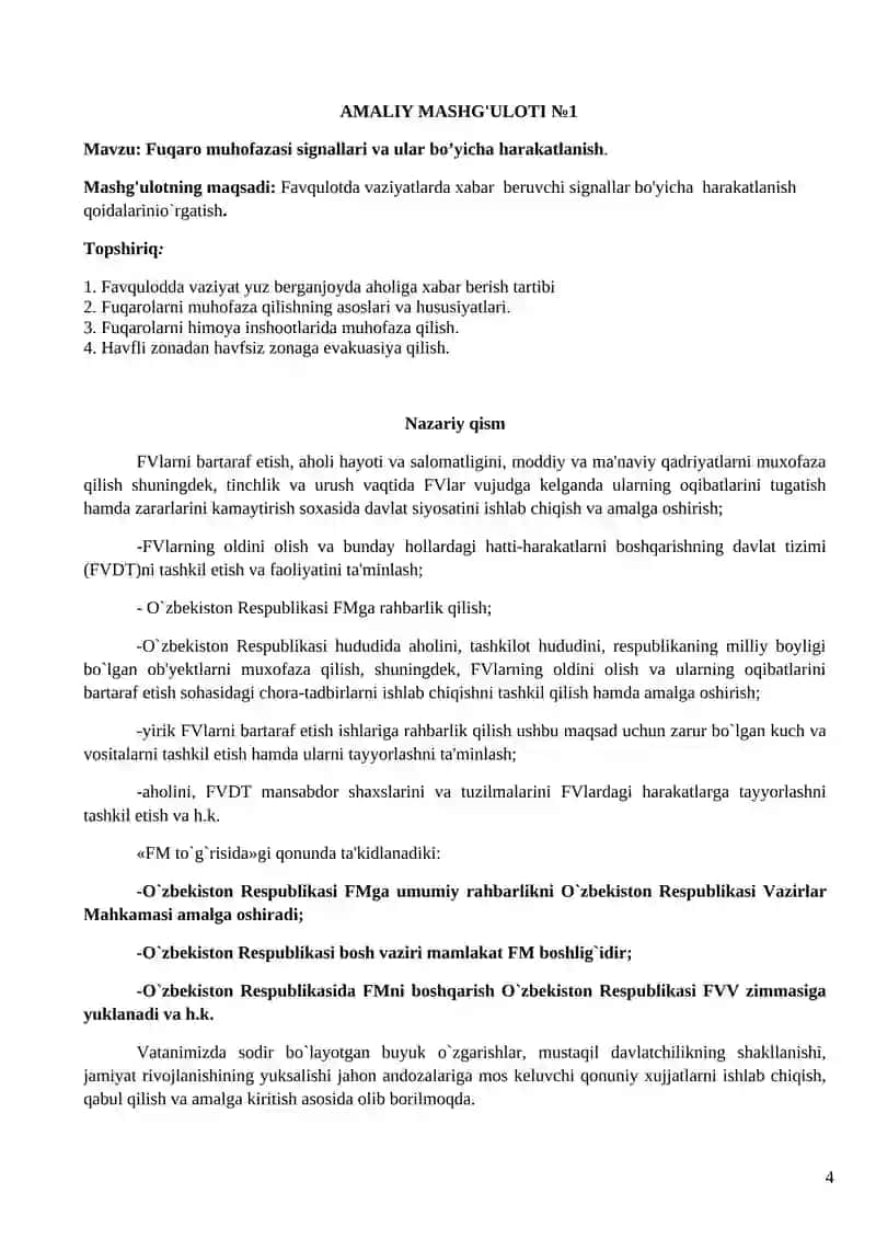 Mehnat muhofazasi va texnika xavfsizligi 4