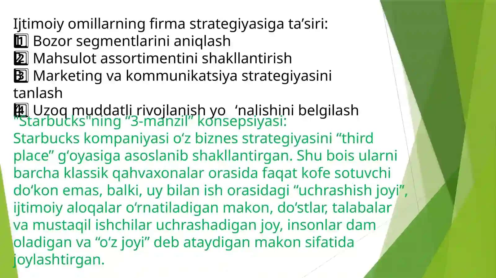 Tashqi kuchlarning firma faoliyati va qaror qabul qilishga tasiri 4