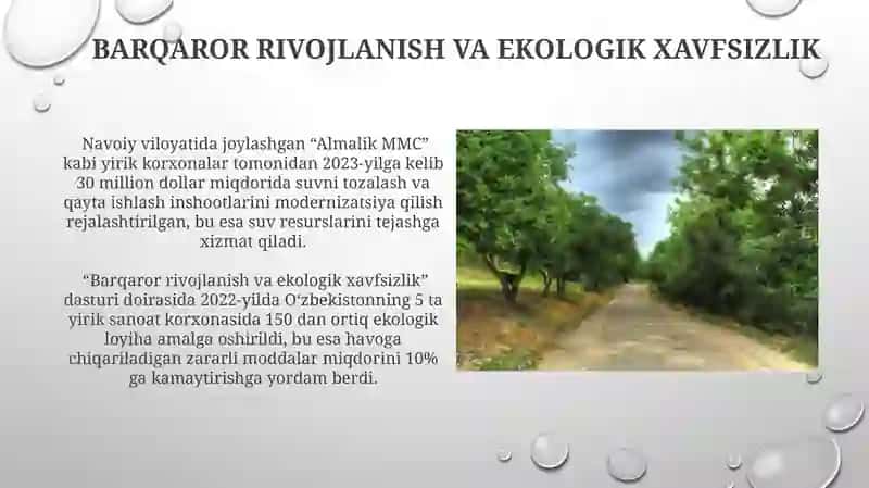 Oʻzbekistonning Yirik Sanoat Korxonalarining Atrof-muhitga Taʼsiri 4