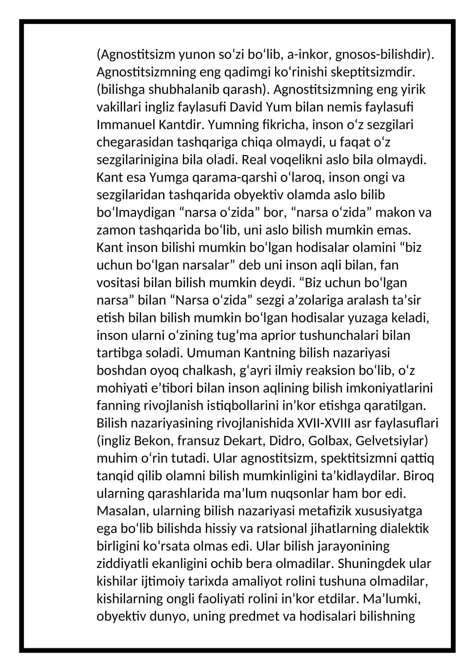 Bilish falsafasi (gnoseologiya) 4