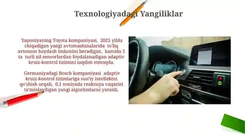 Avtomobillarda Adaptiv Kruiz-Nazorat Tizimlari 4