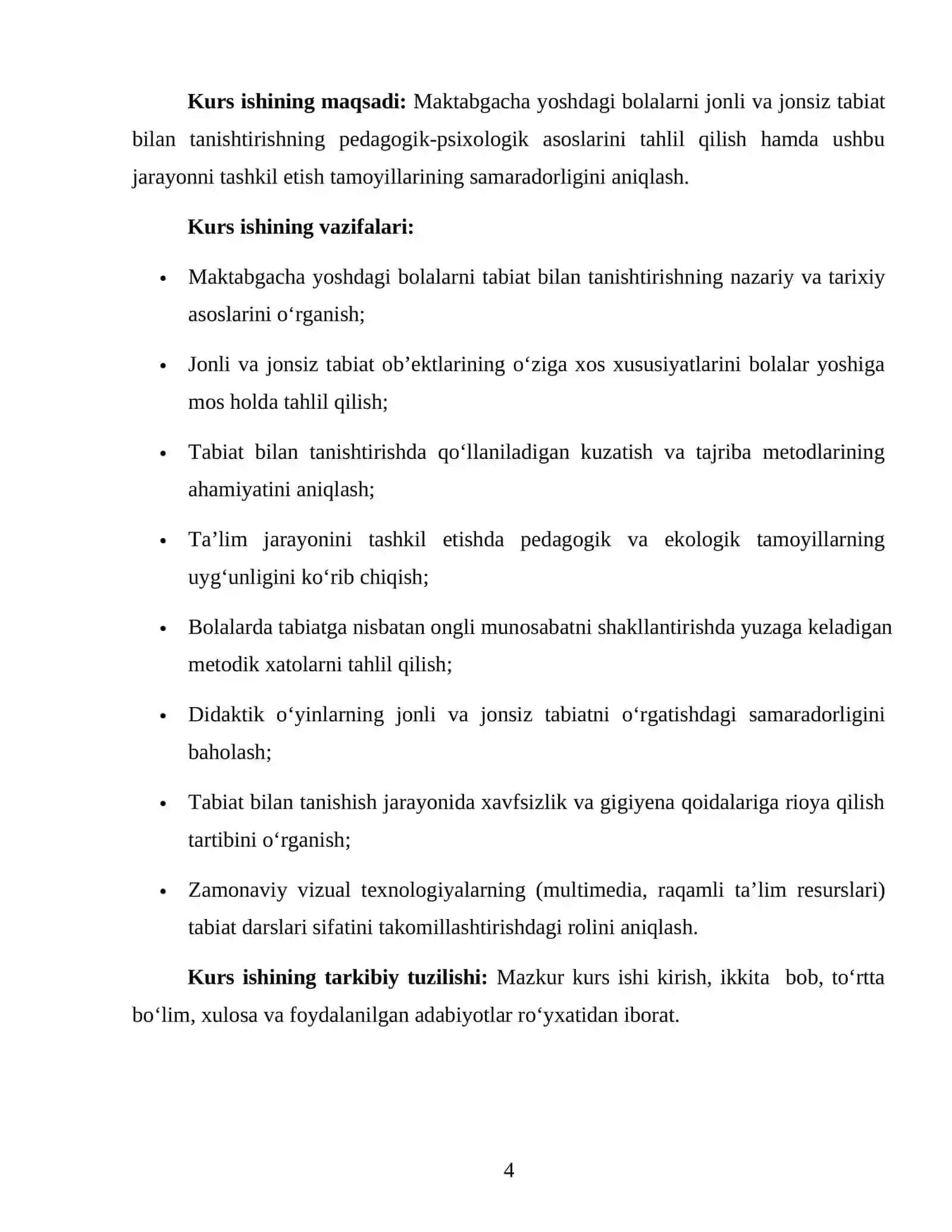 MAKTABGACHA YOSHDAGI BOLALARNI JONLI VA JONSIZ TABIAT BILAN TANISHRIRISH TAMOYILLARI 4