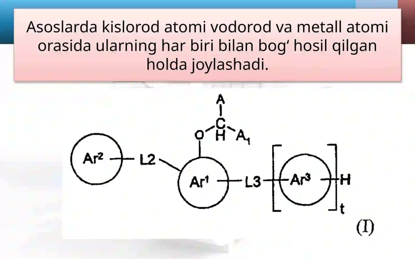 Asoslarning tarkibi, tuzilishi va nomlanishi 4